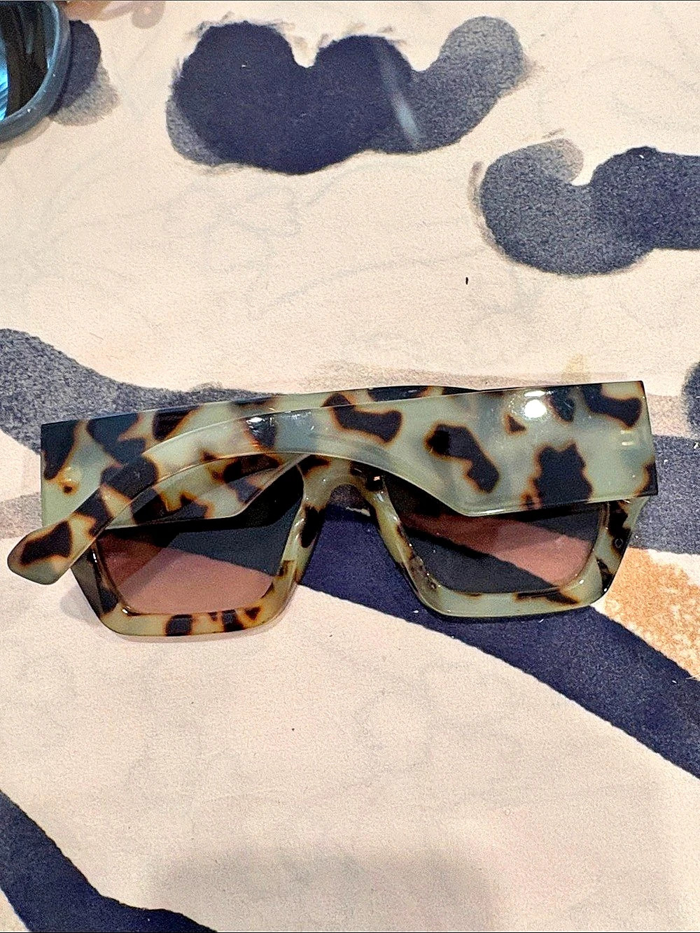 Tortoiseshell Square Sunglasses - Picture 2 of 3